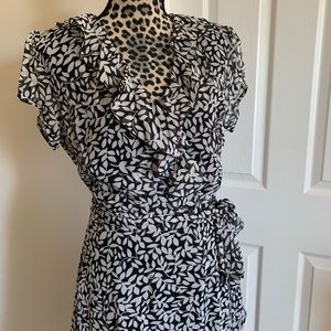 MSK Black and White Spring Dress.
